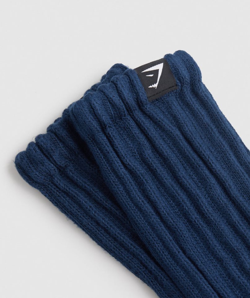 Gymshark Comfy Rest Day Socks Navy | CA 7513N6